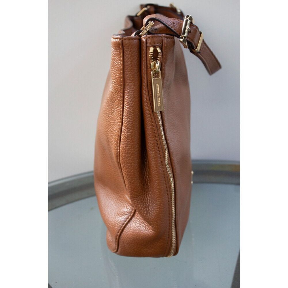 MICHAEL KORS Essex Pebble Leather Large Convertible Shoulder Bag Hobo Brown - Picture 3 of 16